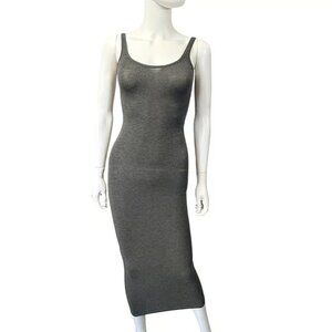 Aritzia The Group Babaton Evelina Gray Maxi Dress XXS Modal Bodycon Minimalist